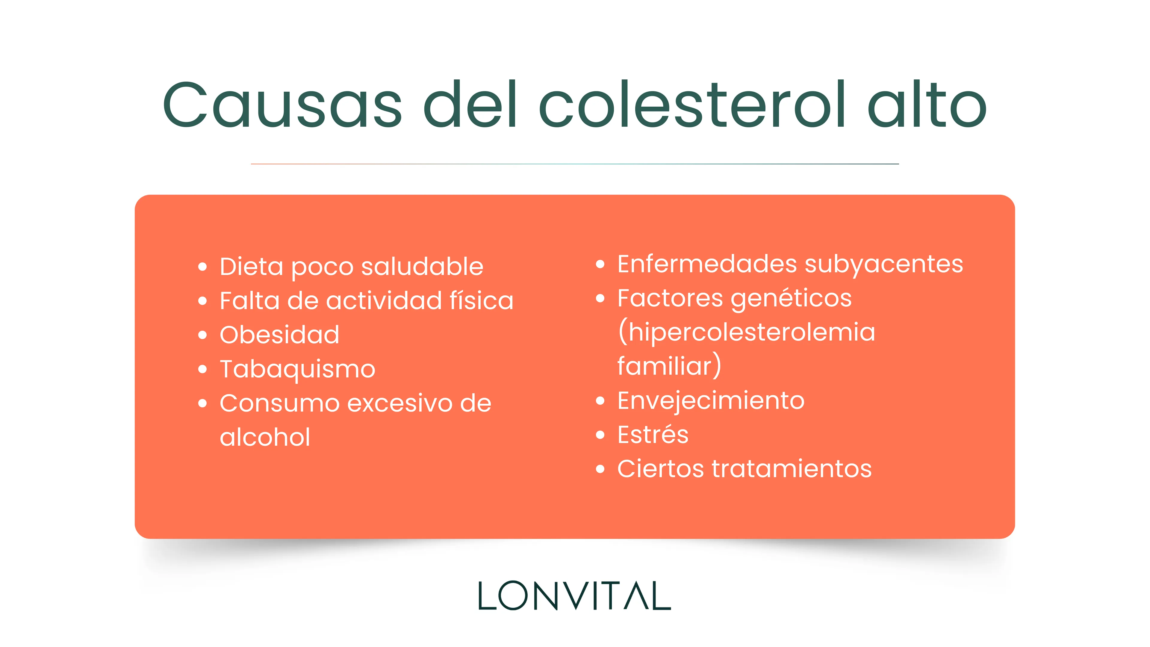 Causas del colesterol alto
