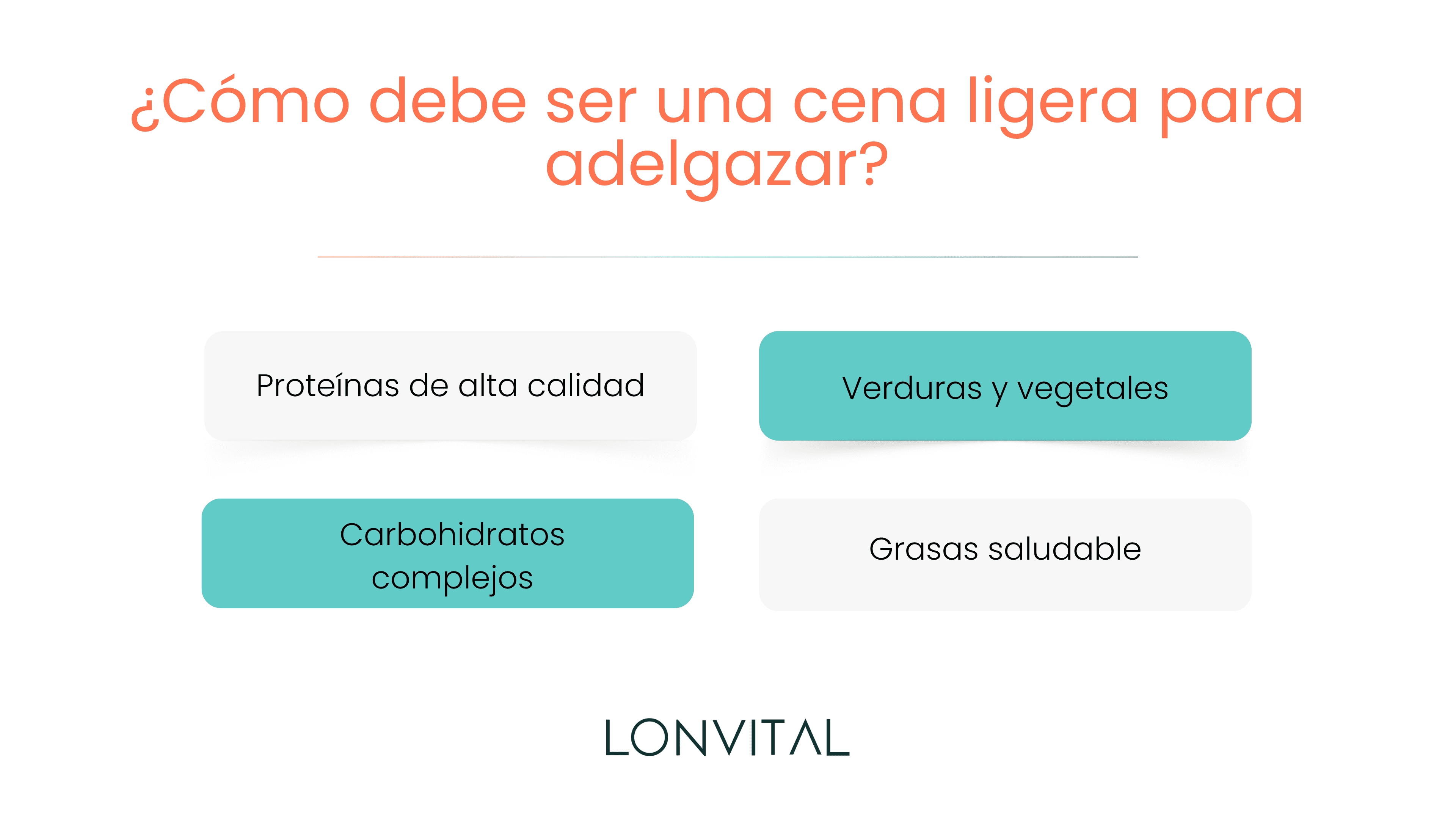 cenas para adelgazar