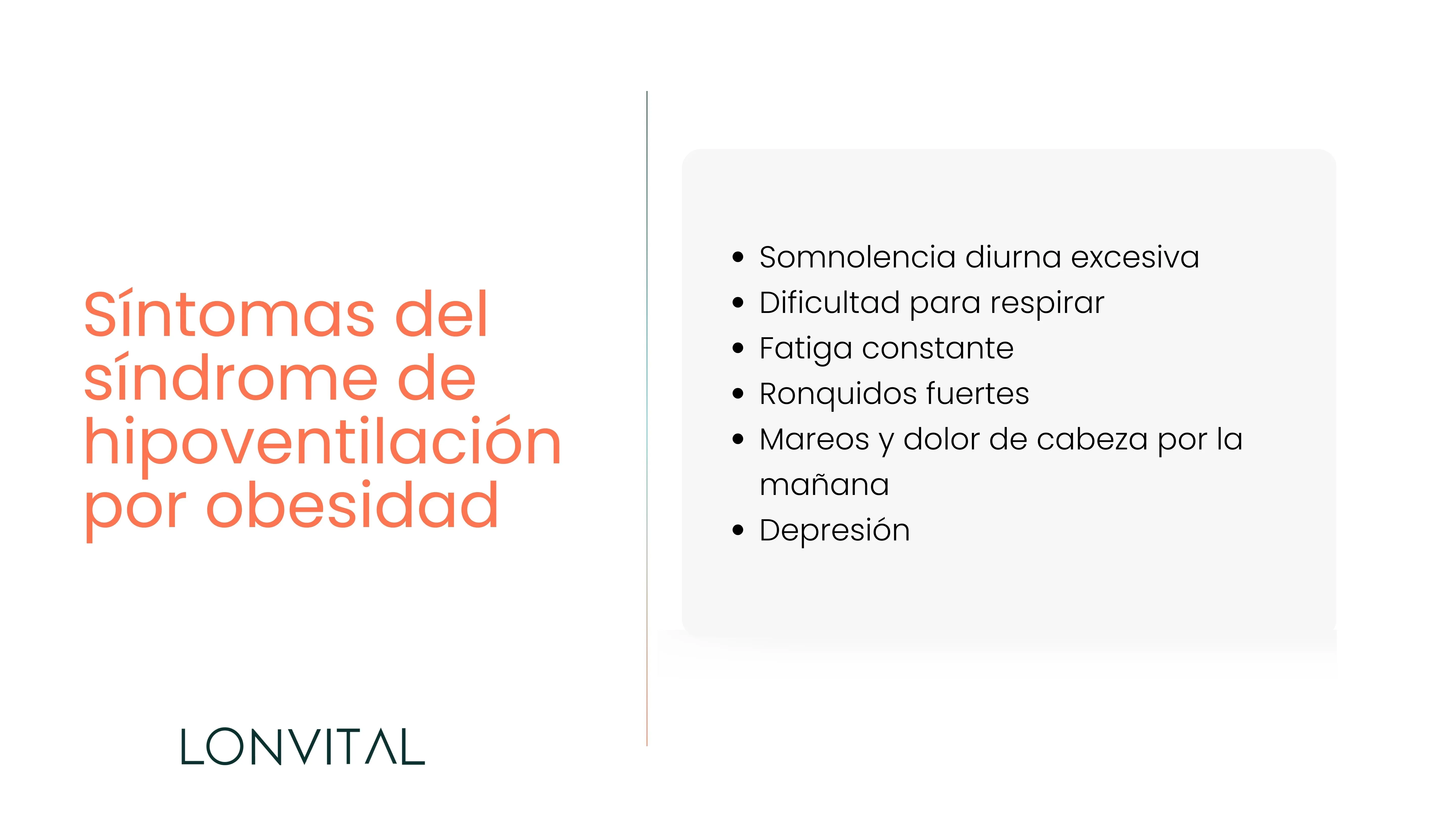 Síntomas del síndrome de hipoventilación por obesidad